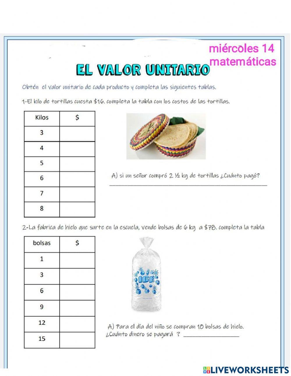 Miércoles 14 abril matemáticas