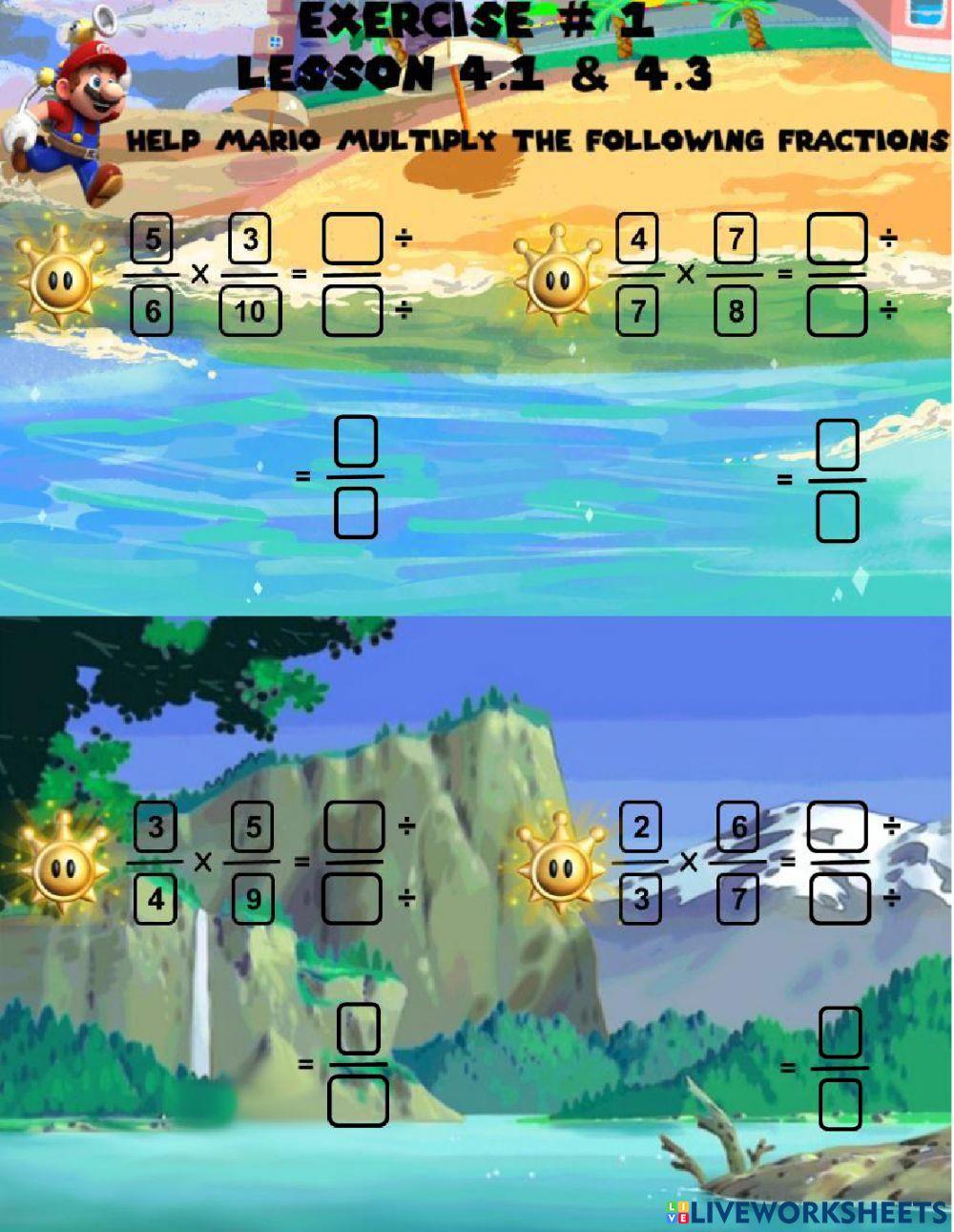 Multiplying fractions