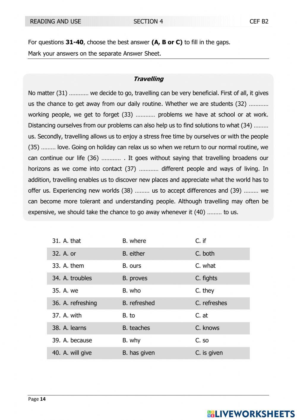 LRN B2 JANUARY 2017 TEST