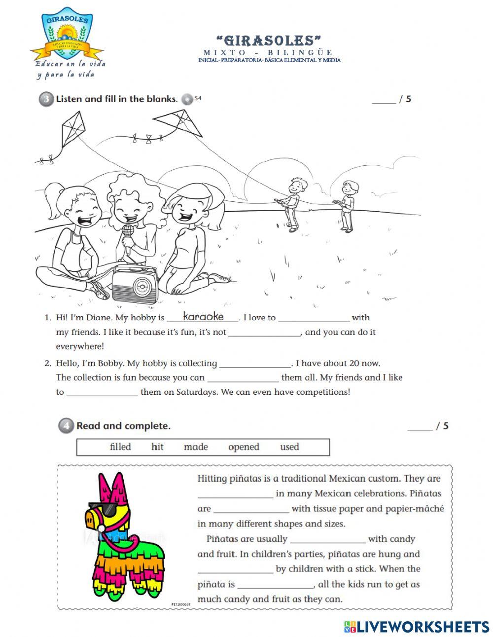 7th grade  unit test