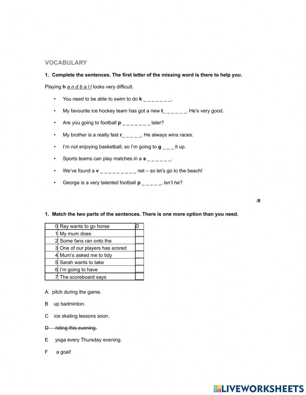English class b1 unit 5