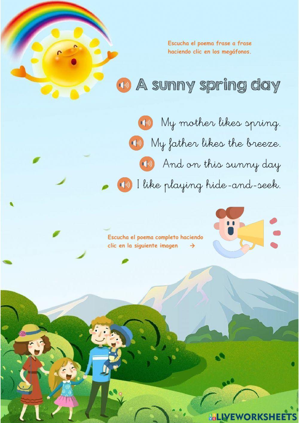 Poem: A sunny spring day