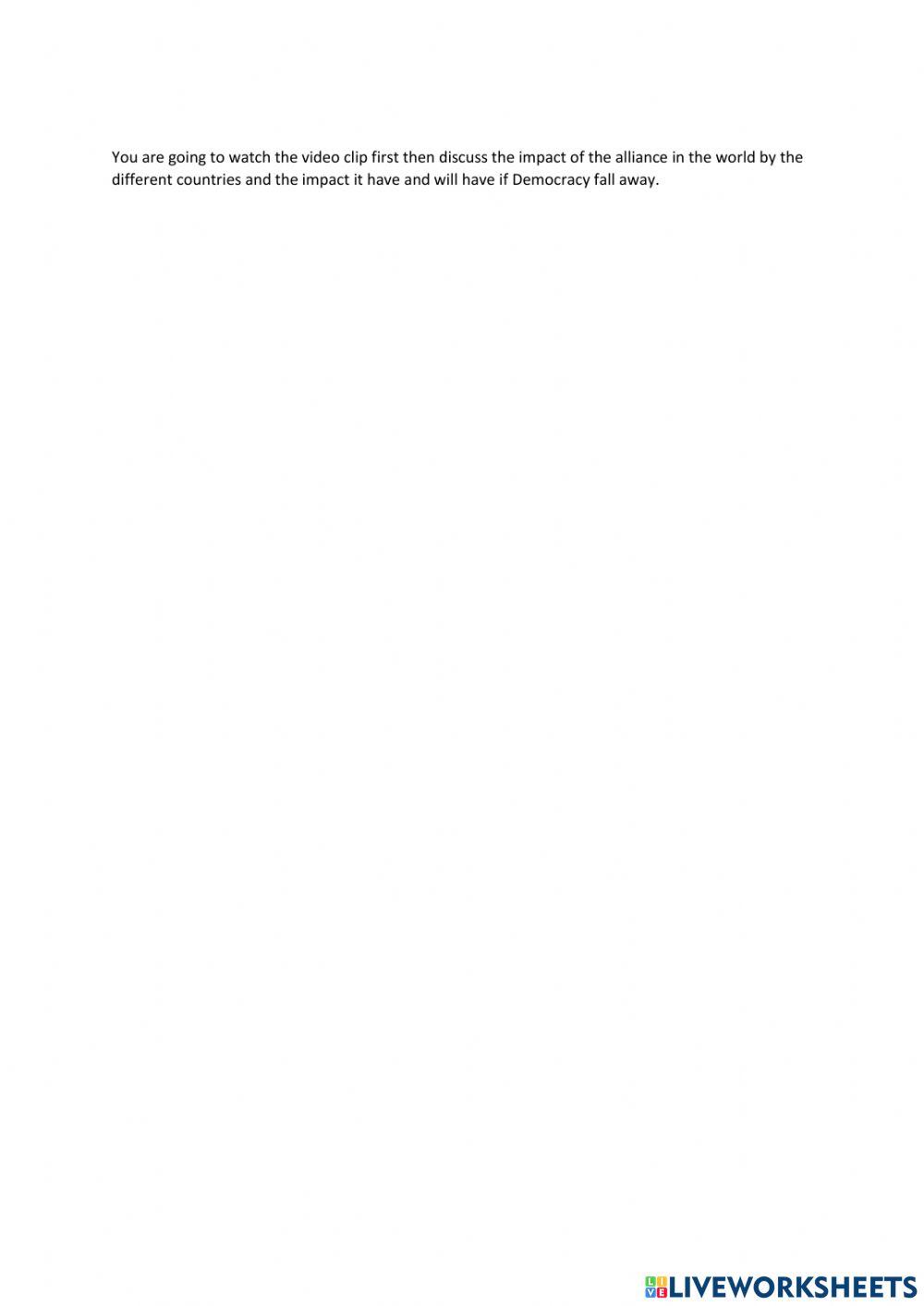 The shape of the next world-wide conflict is taking place in front of your eyes'