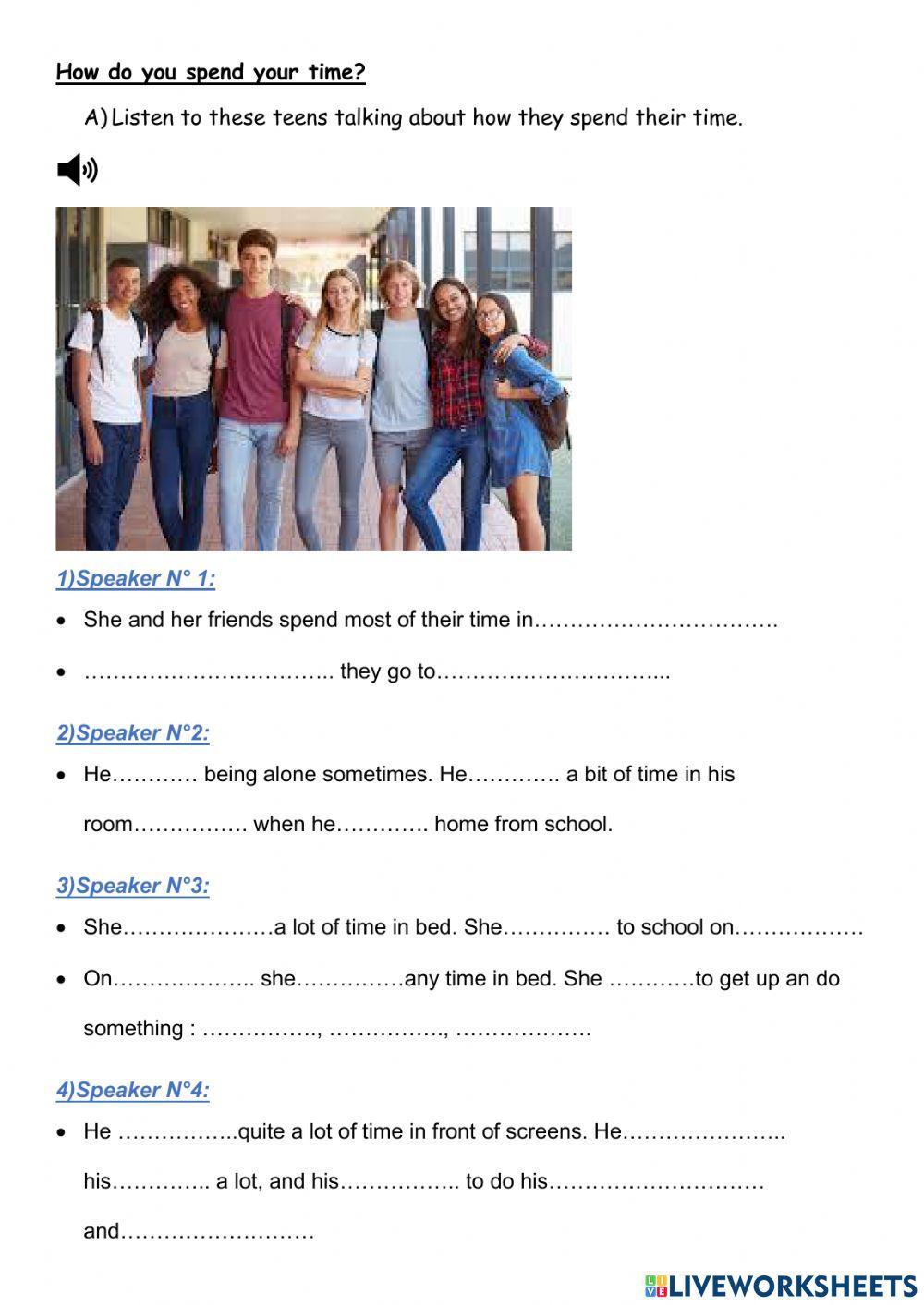 How do you spend your time?