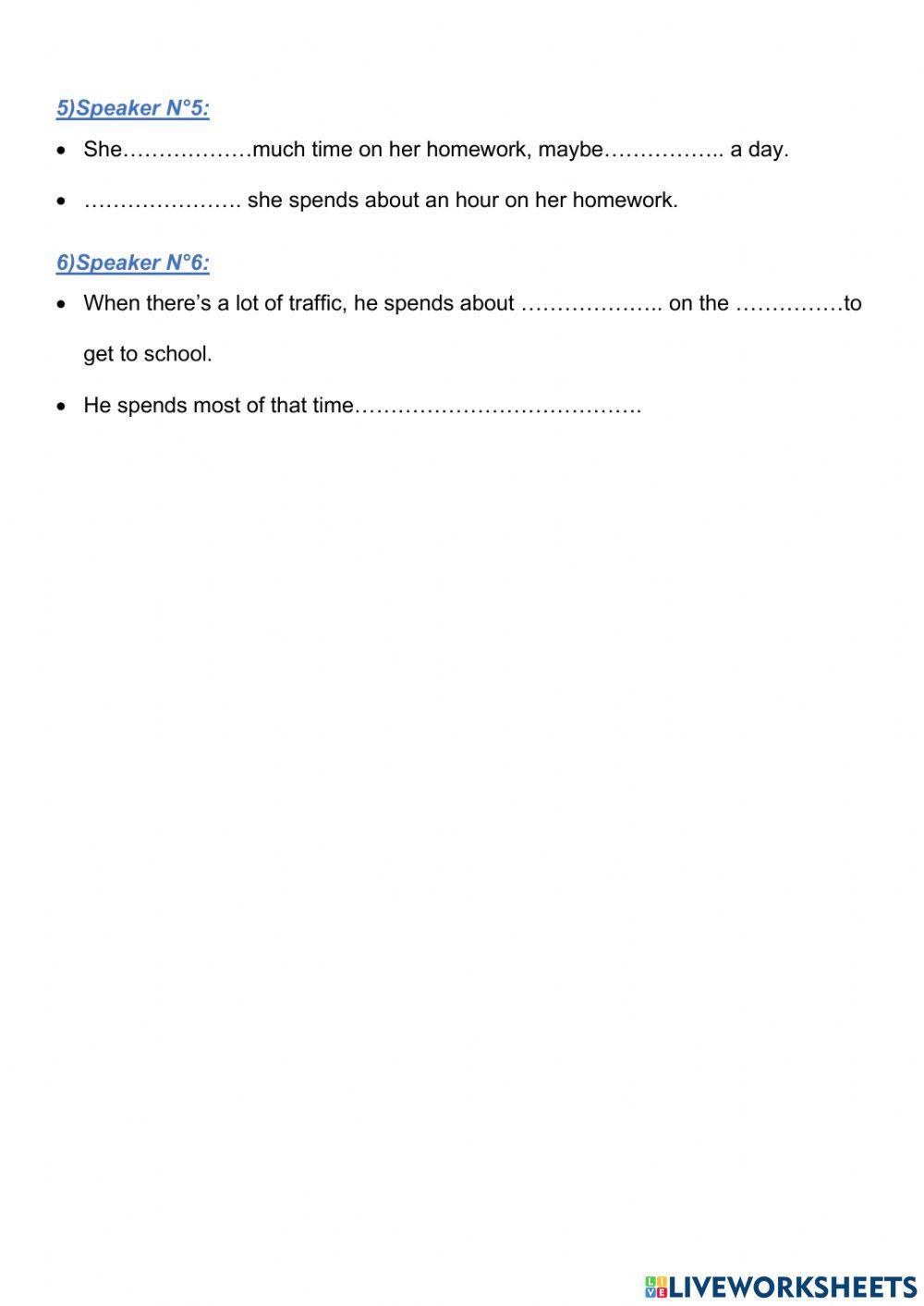 How do you spend your time?