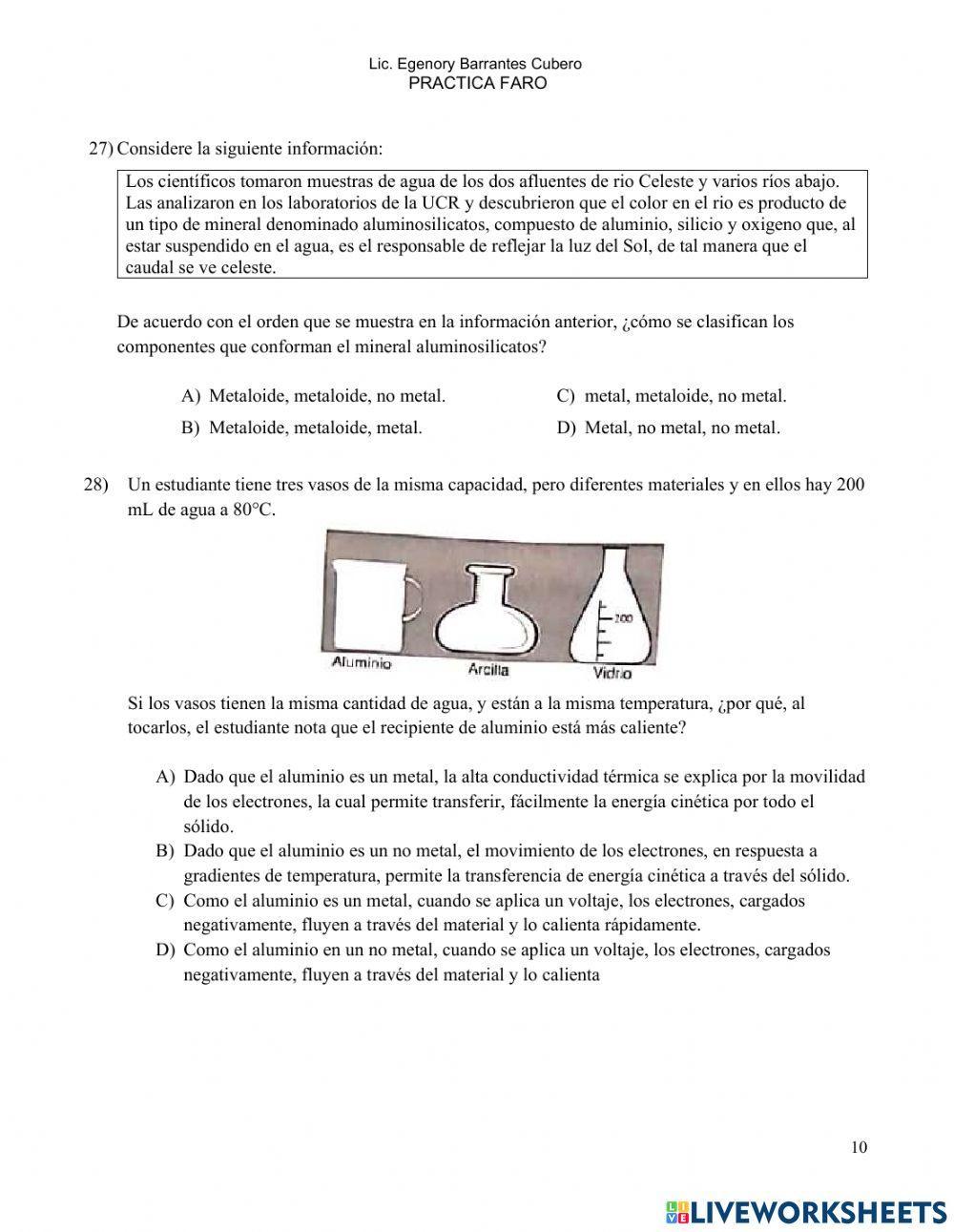 Tema 2 Elementos Químicos Practica FARO