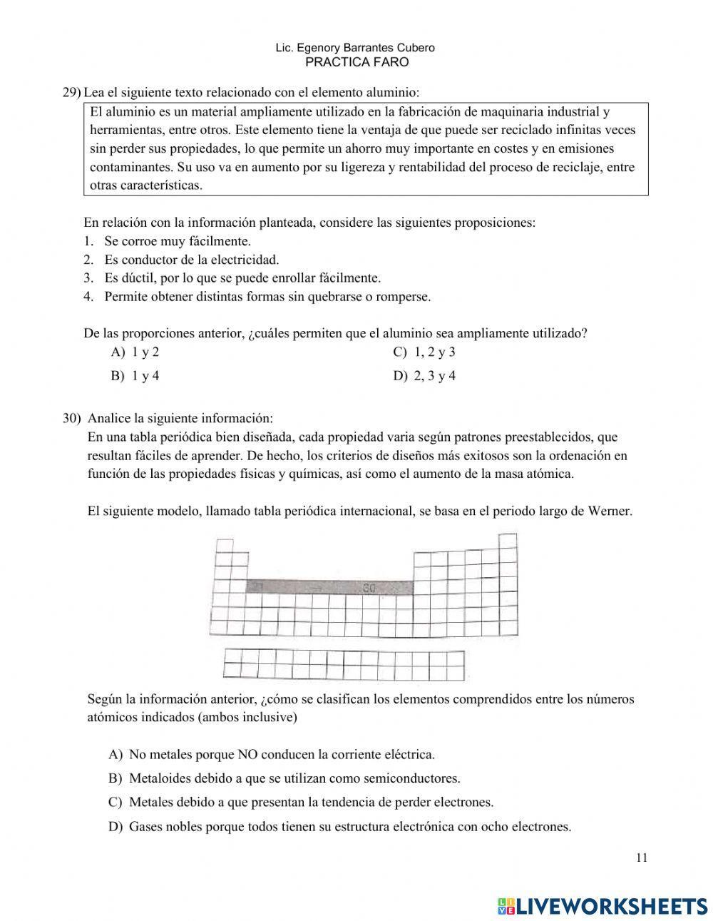 Tema 2 Elementos Químicos Practica FARO