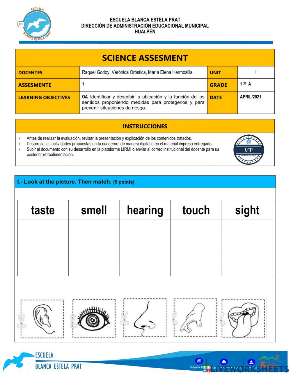Science assessment