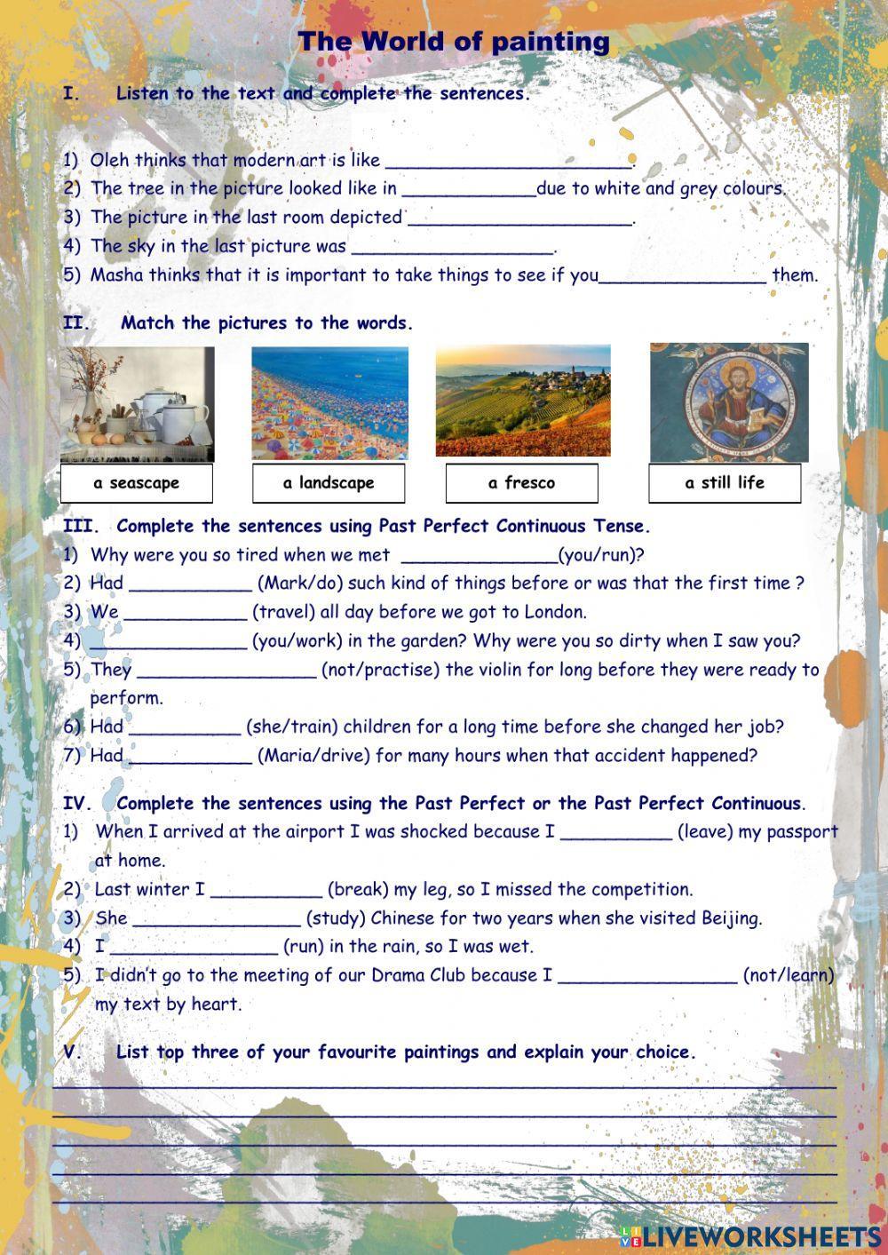 The world of painting