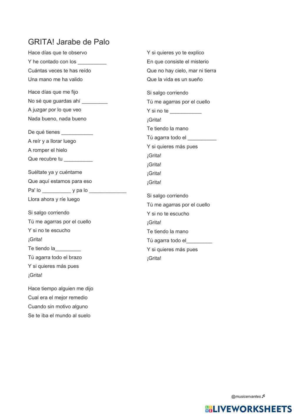 Grita! Jarabe de Palo
