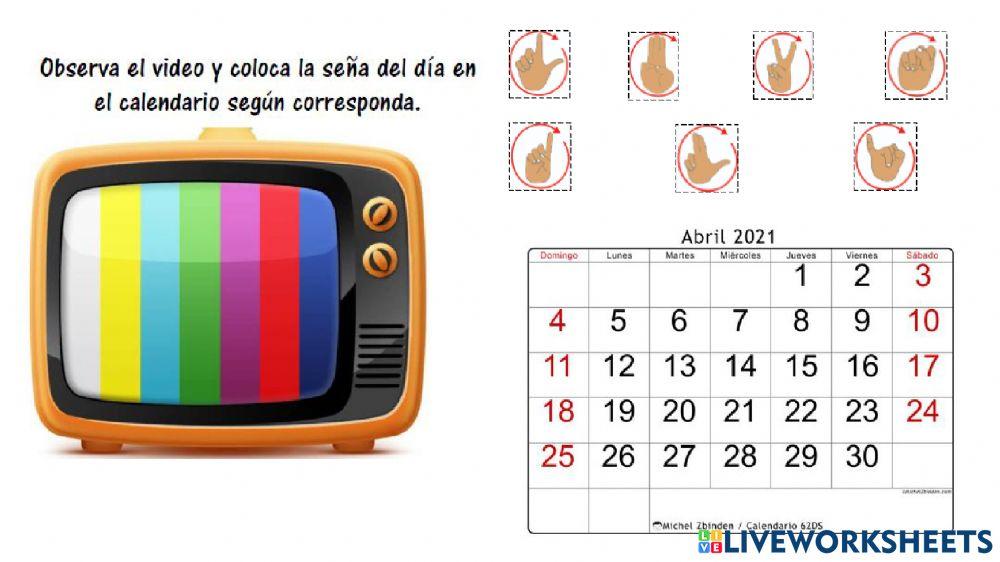 DÍAS DE LA SEMANA LSM