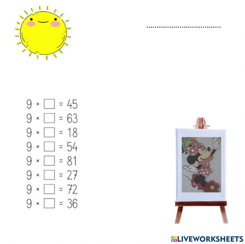 Mnożenie przez 9, multiplication