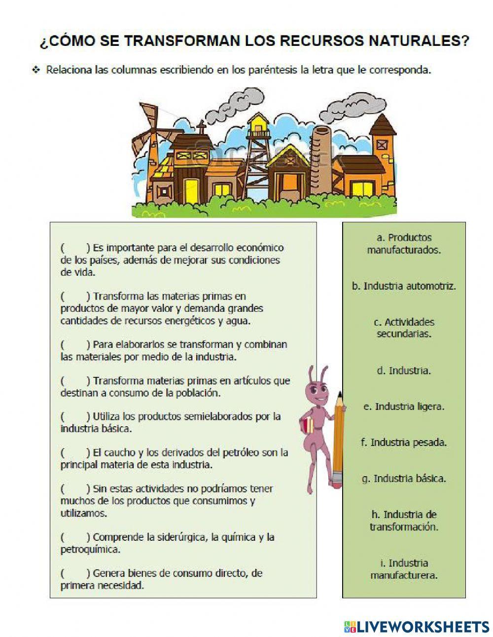 Actividades secundarias