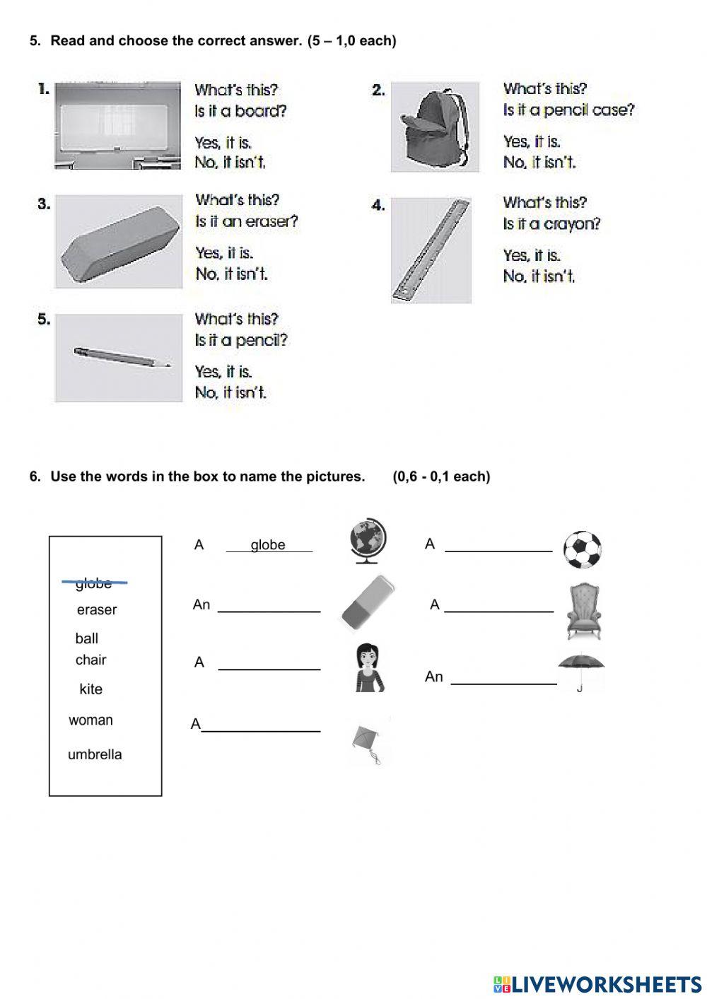 Midterm Test - Juniors 1