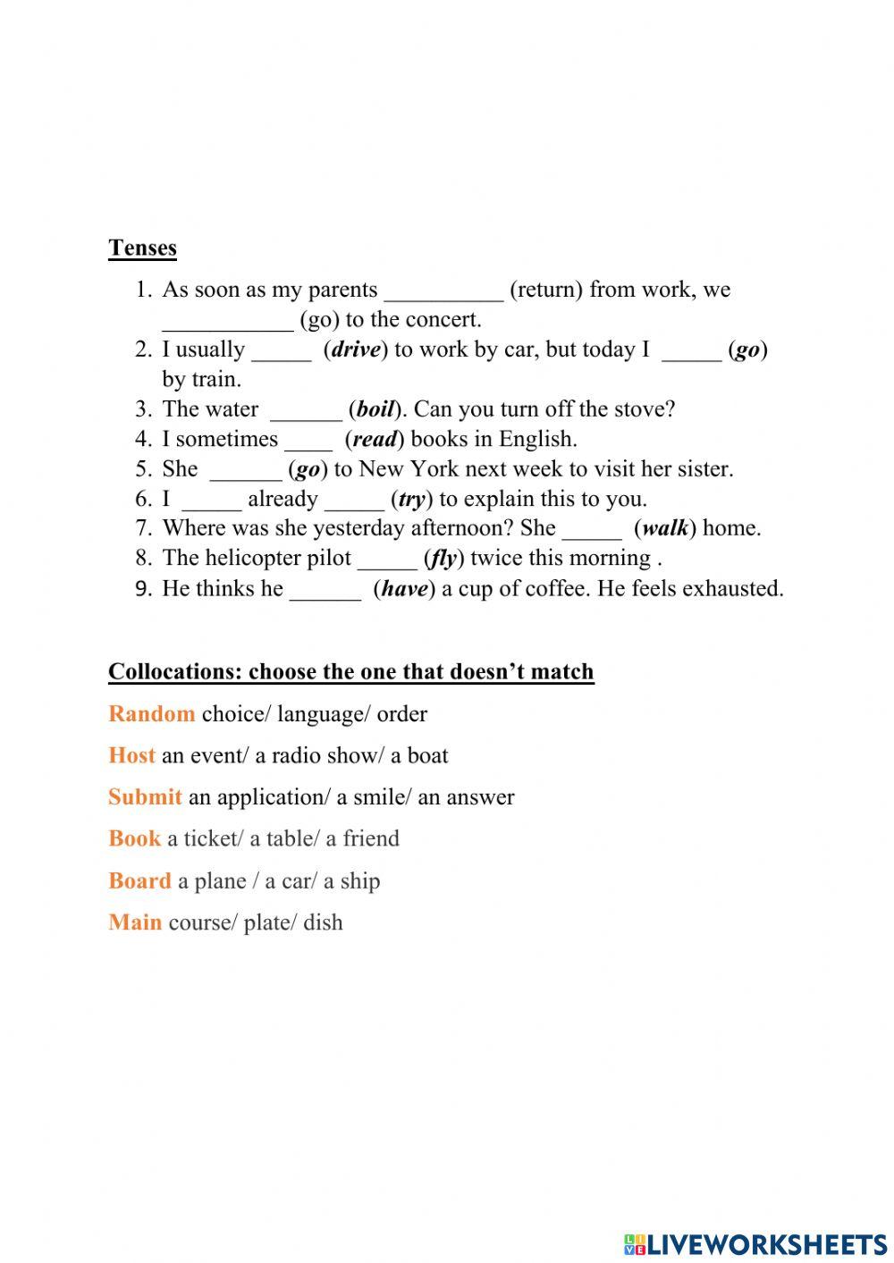 B1 VOCABULARY Transport-Travelling