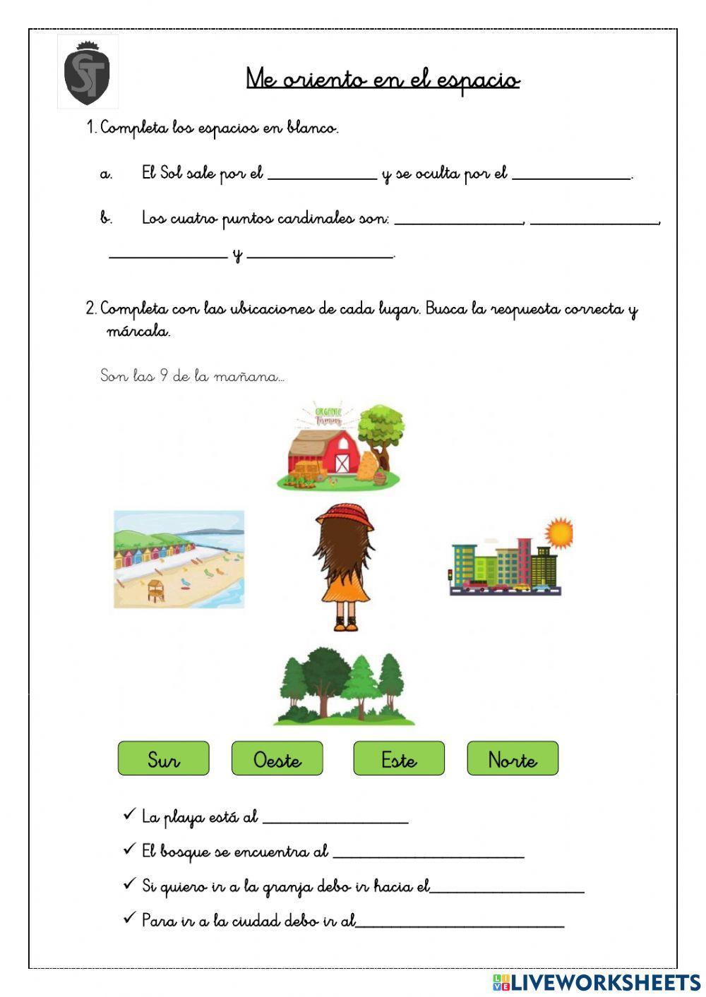 Los puntos cardinales