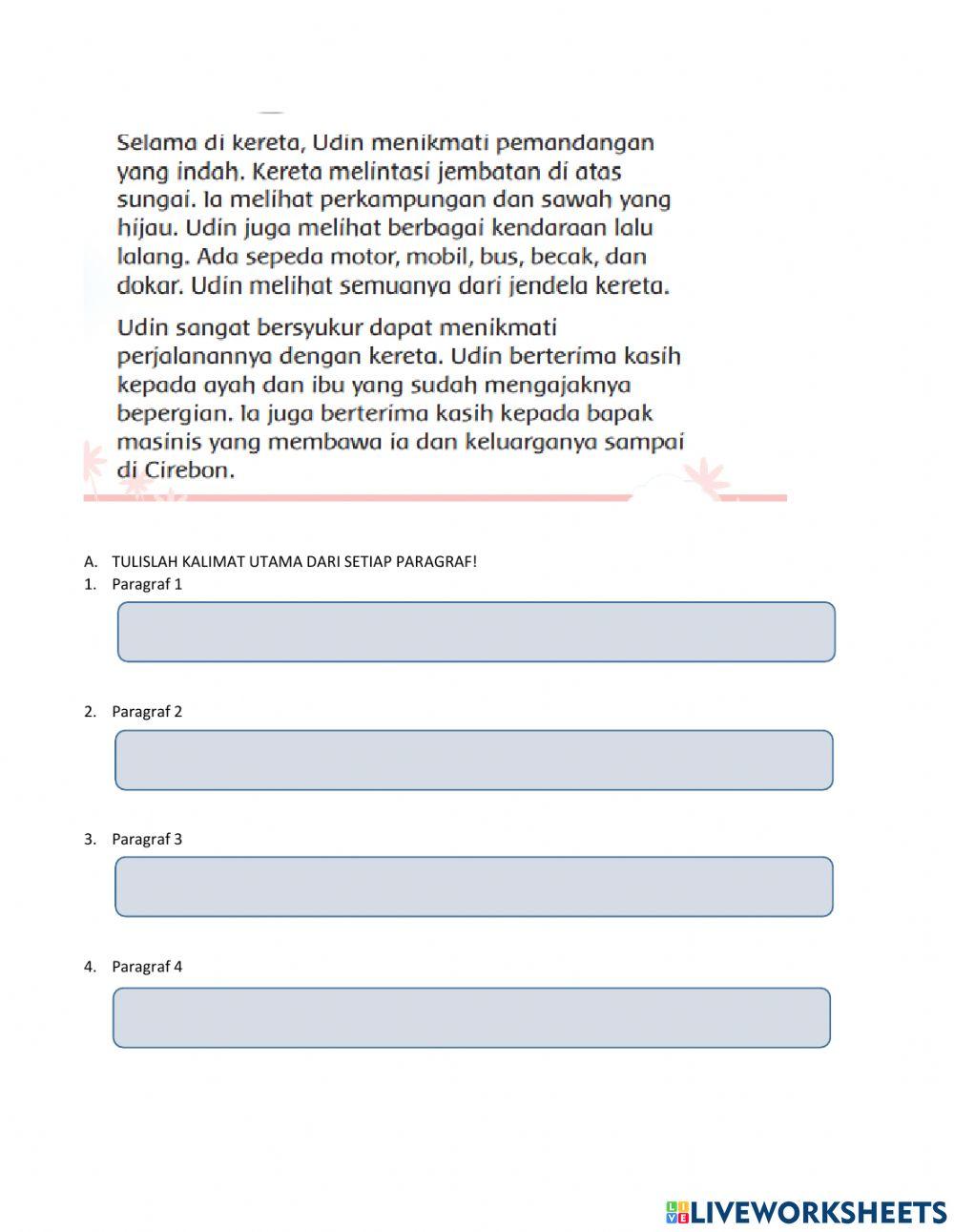 Ulangan B.Indonesia tema 7