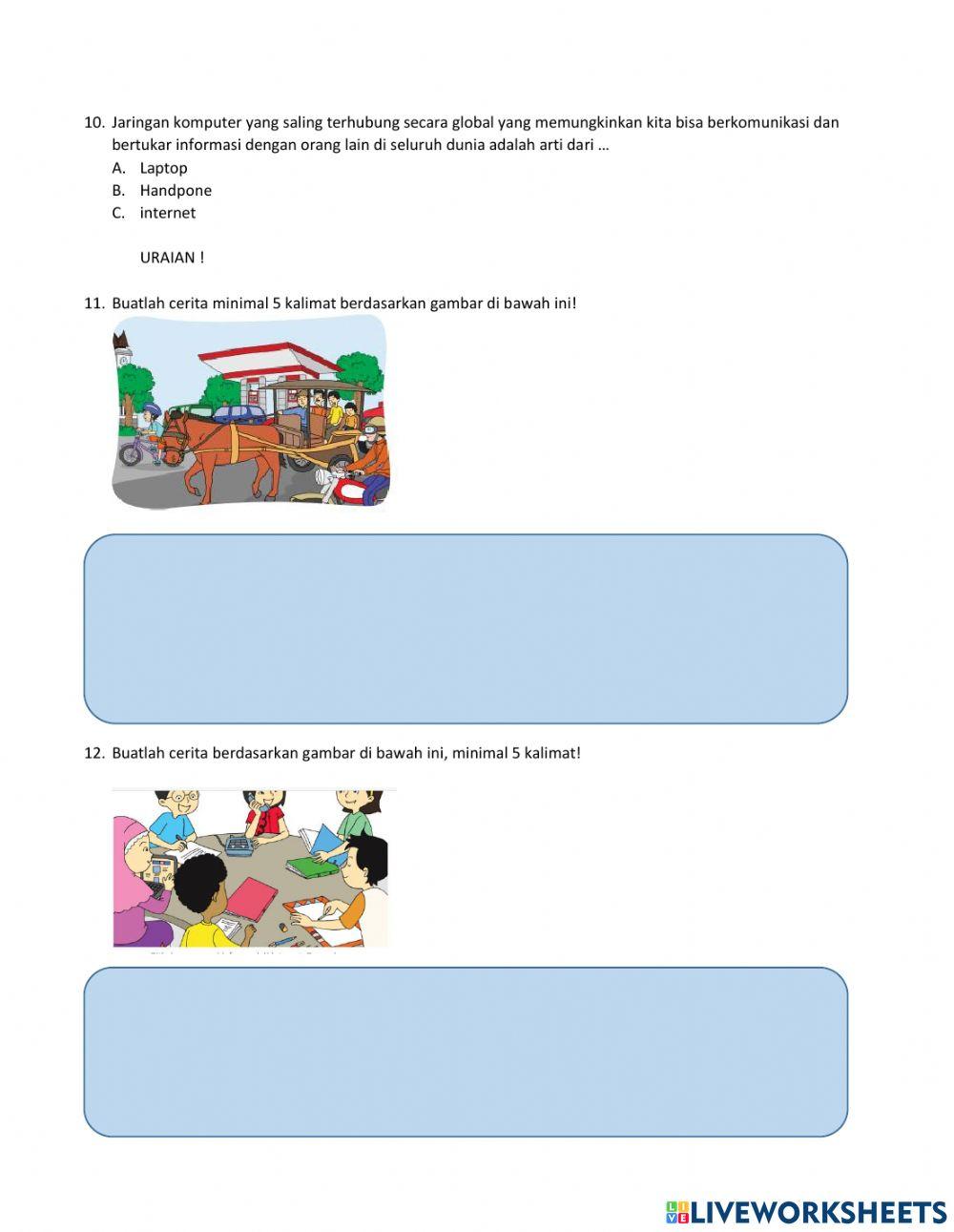 Ulangan B.Indonesia tema 7