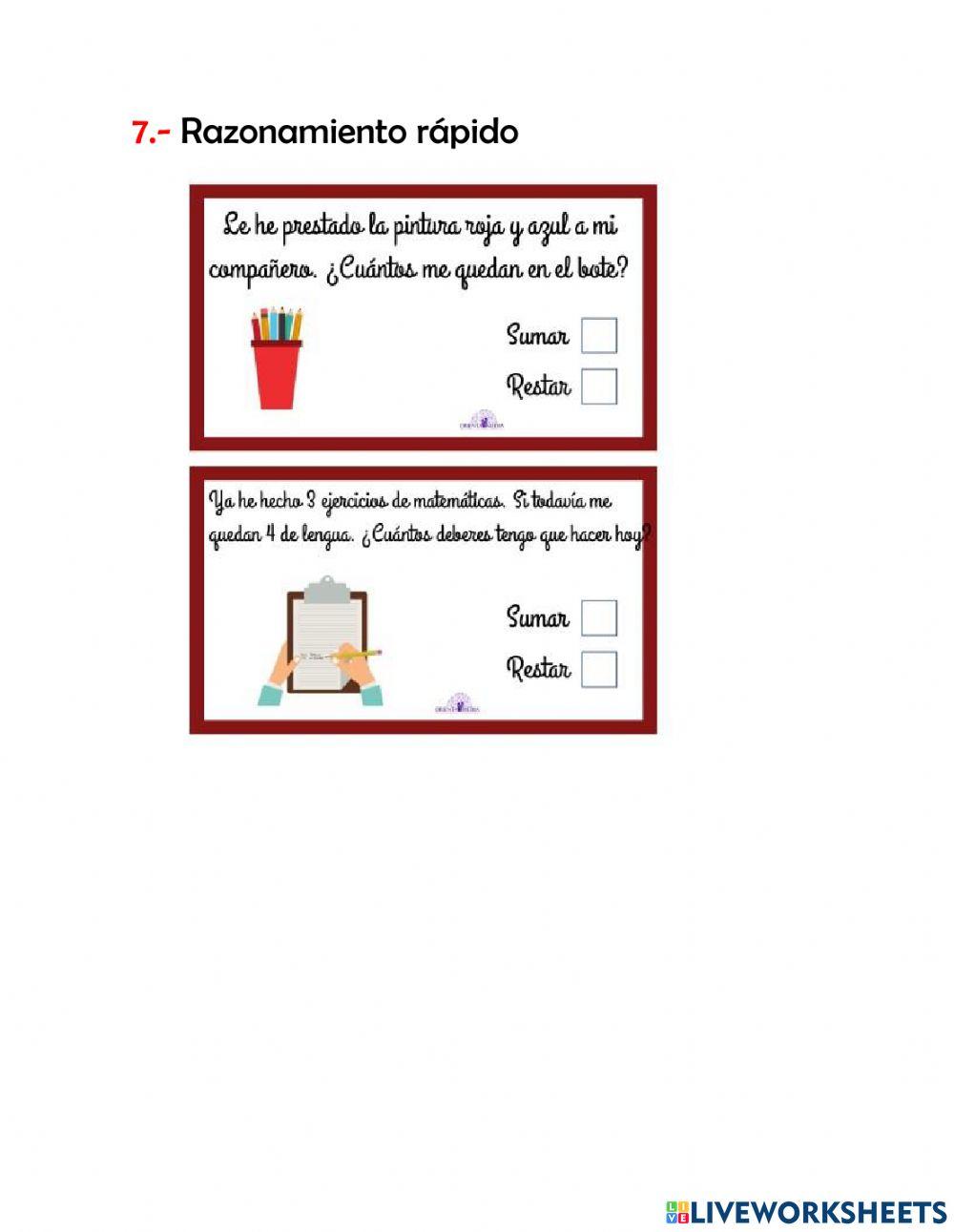 Evalucion de mate tercero