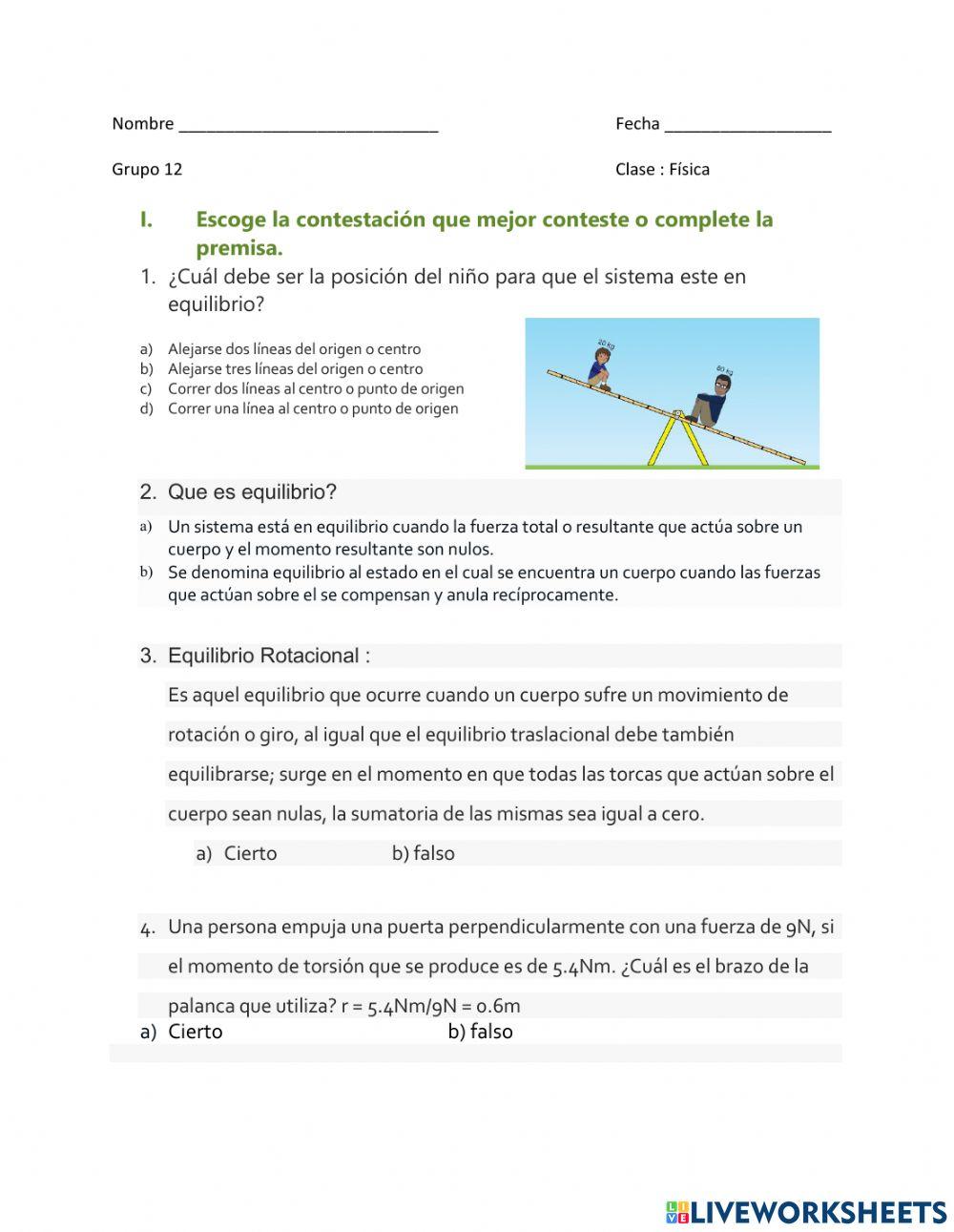 Examen Movimieto Rotacional