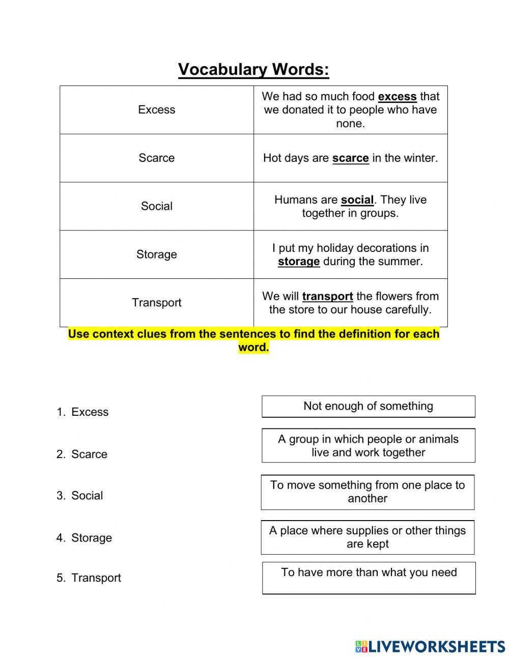 Grade 4 Context Clues Lesson 4 pt 1