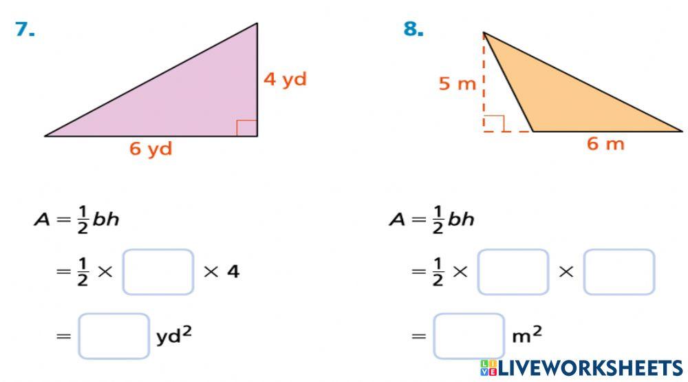 مساحة المثلث1