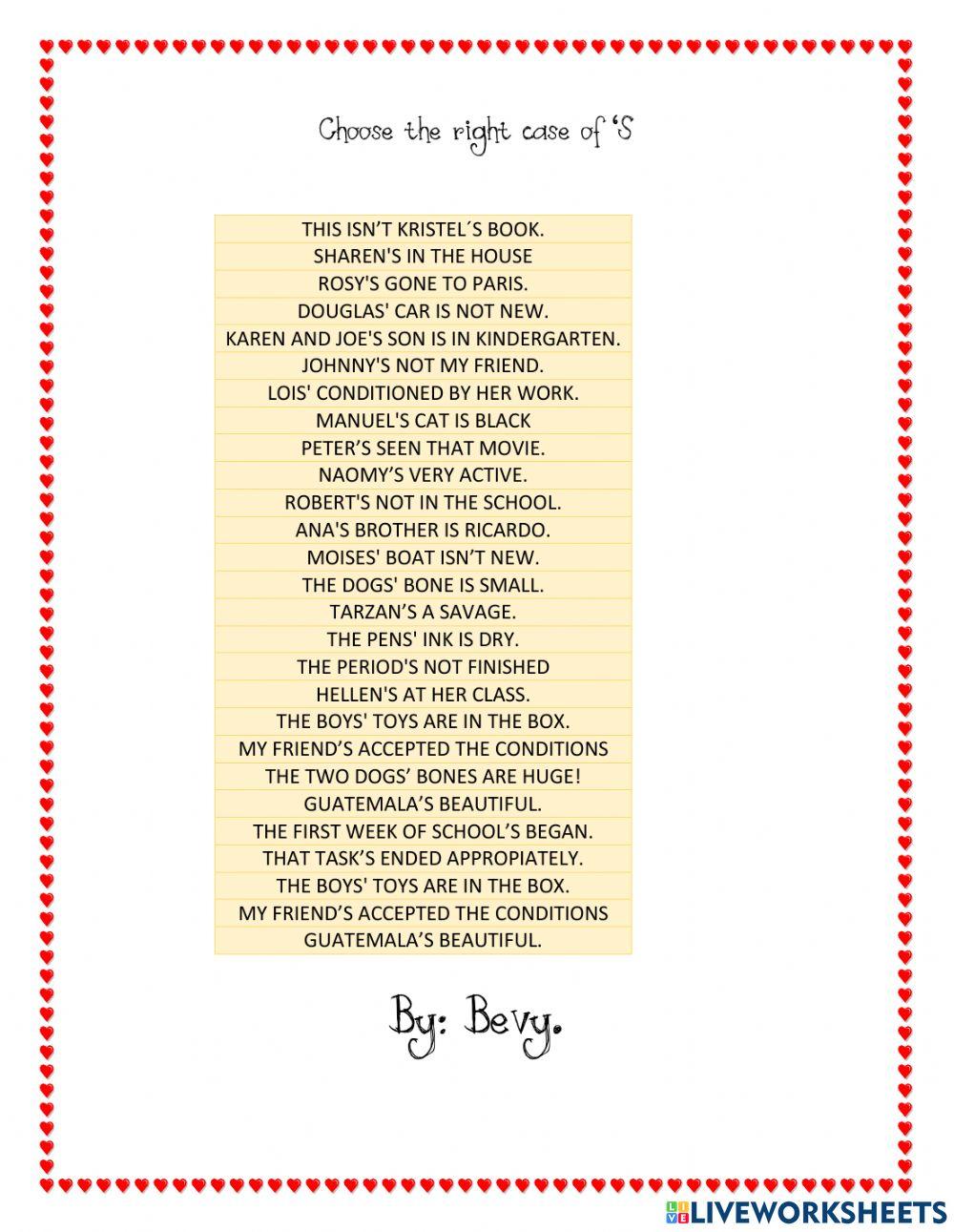 Three Uses Of Apostrophe S Worksheet Live Worksheets three-uses-of-apostrophe-s-worksheet-live-worksheets