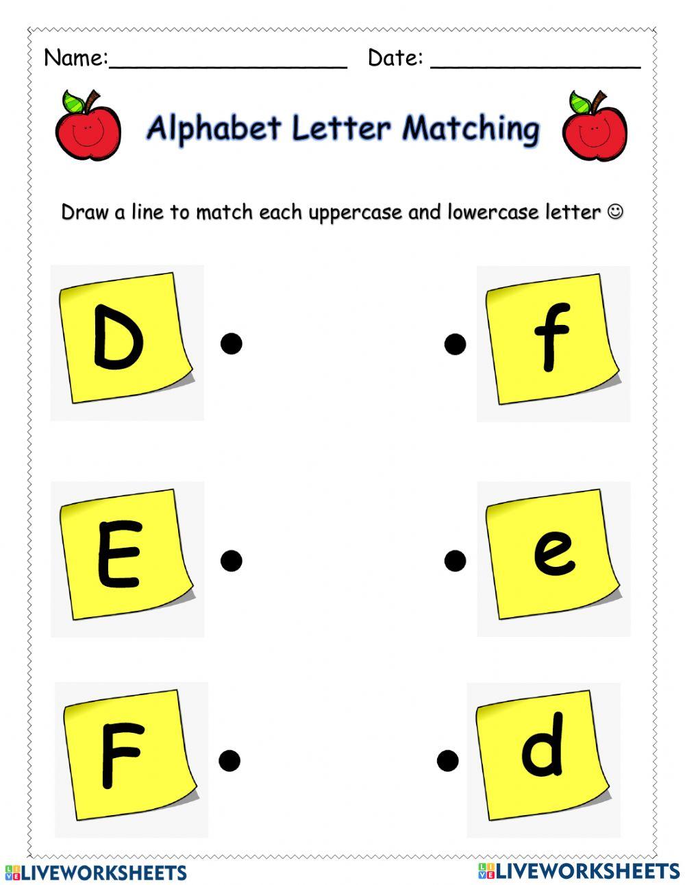 Alphabet matching