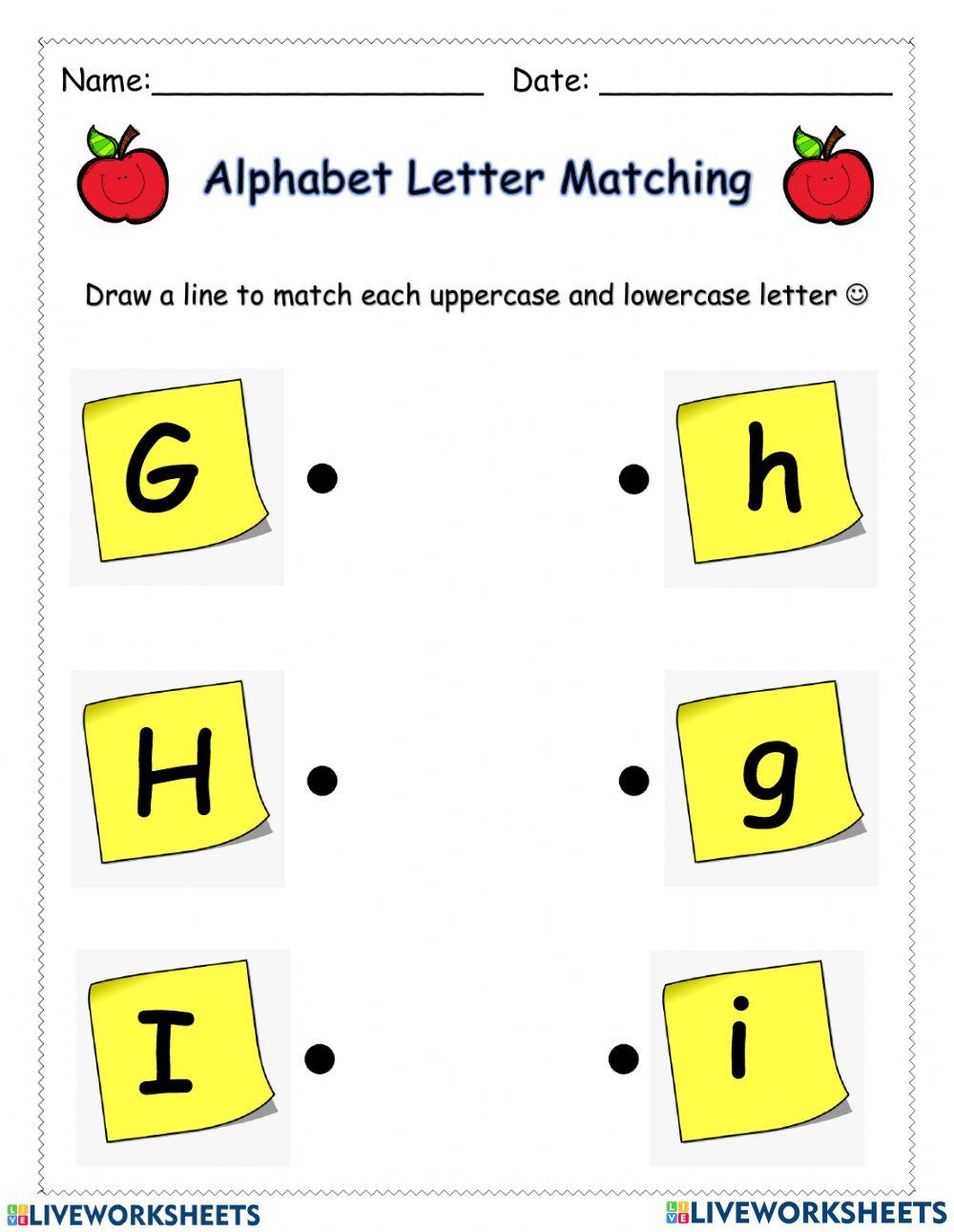 Alphabet matching