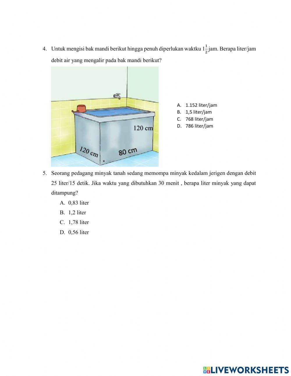 E-Soal Jarak dan Debit