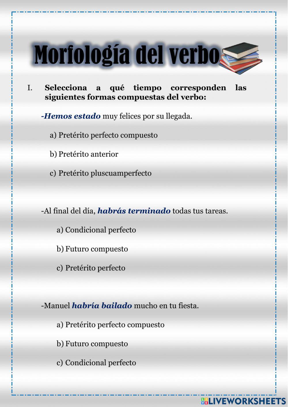 Morfología del verbo