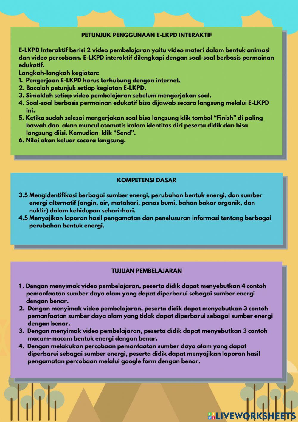 Tema 9 Subtema 2 Pembelajaran 1 Muatan IPA Kelas 4