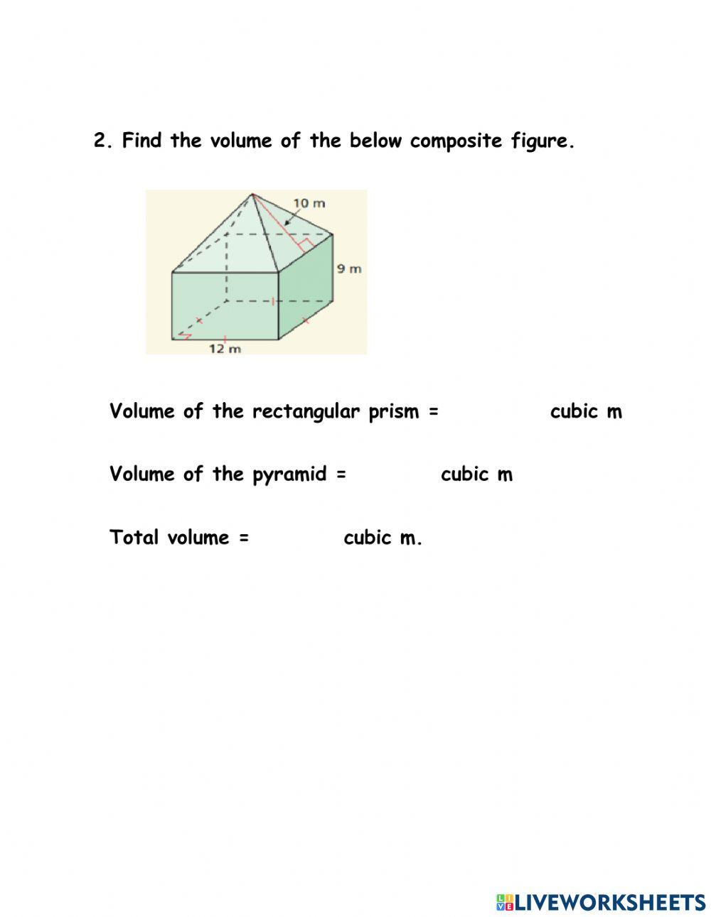 Ch 10 Ln 7 Volume & Surface Area of Composite Figures