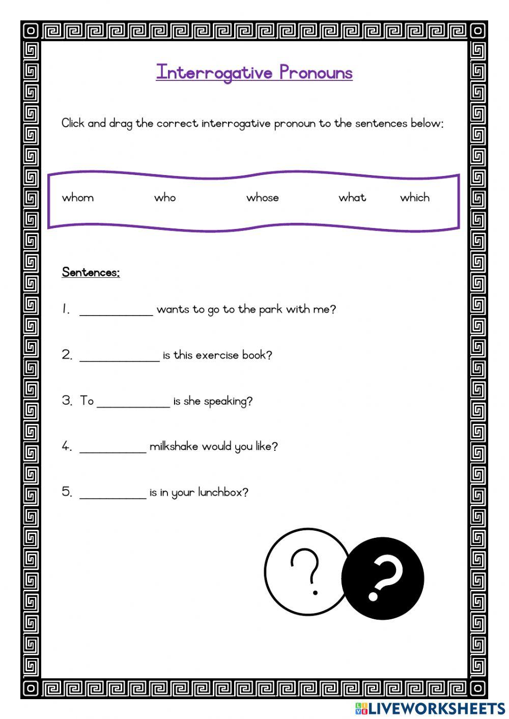Interrogative Pronouns