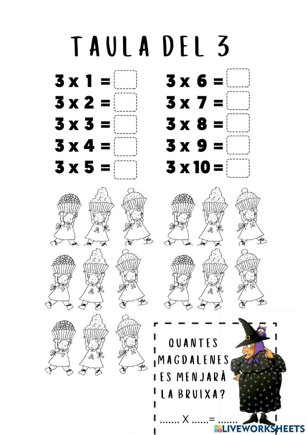 Taules de multiplicar 2 i 3