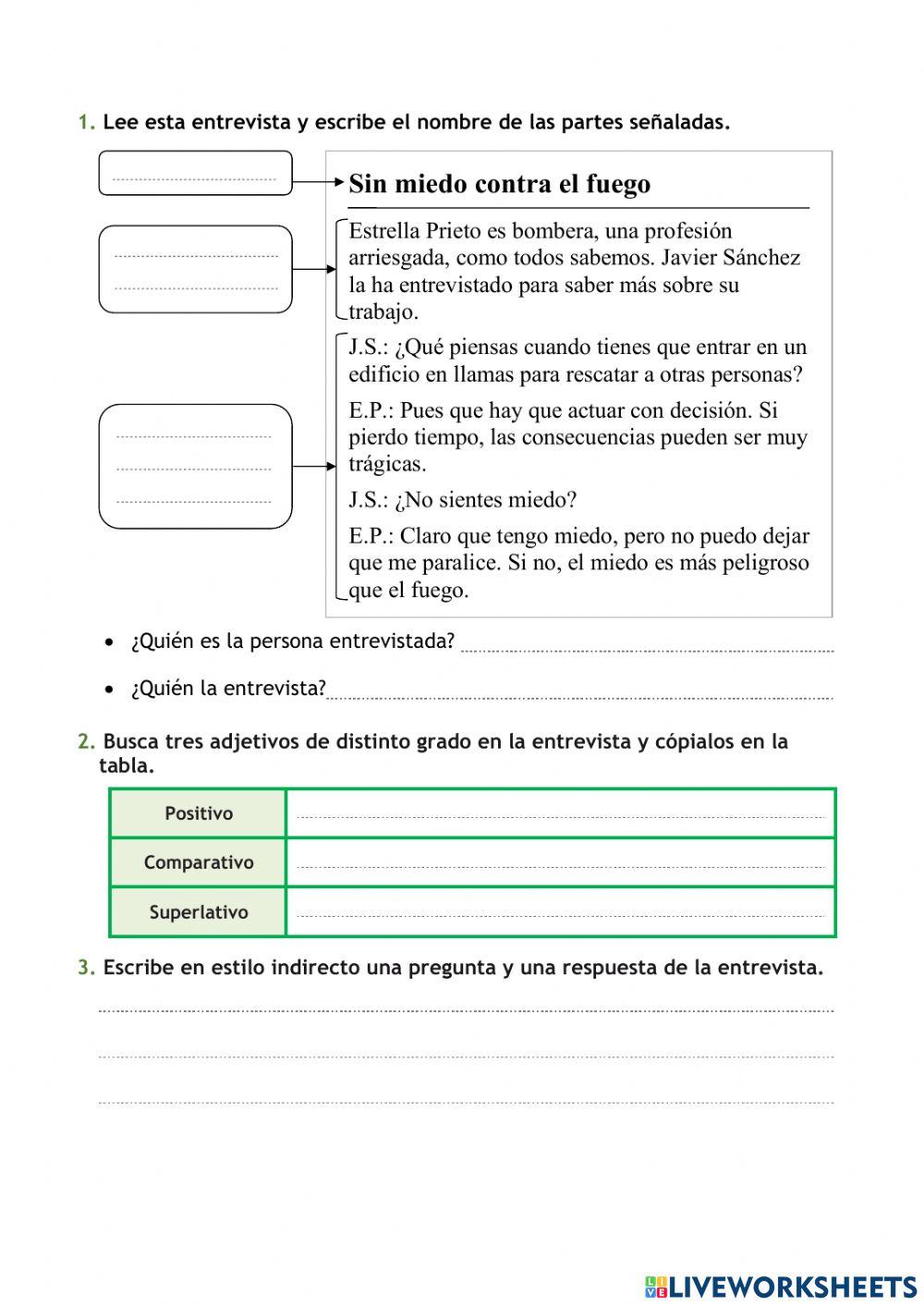 Repasa y Comprueba lo aprendido Tema 9 Lengua 4º