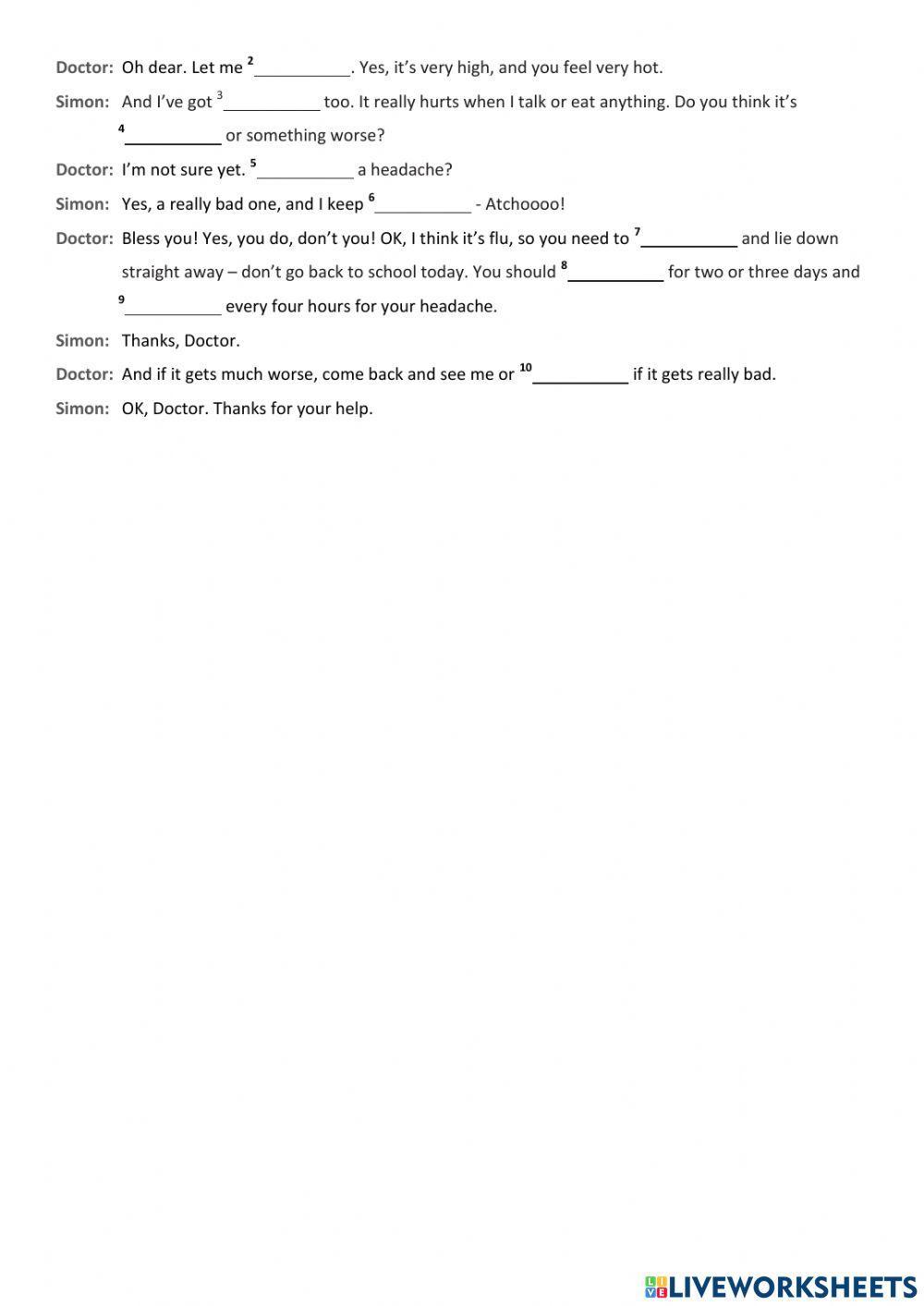 English Class A2+ Unit 6