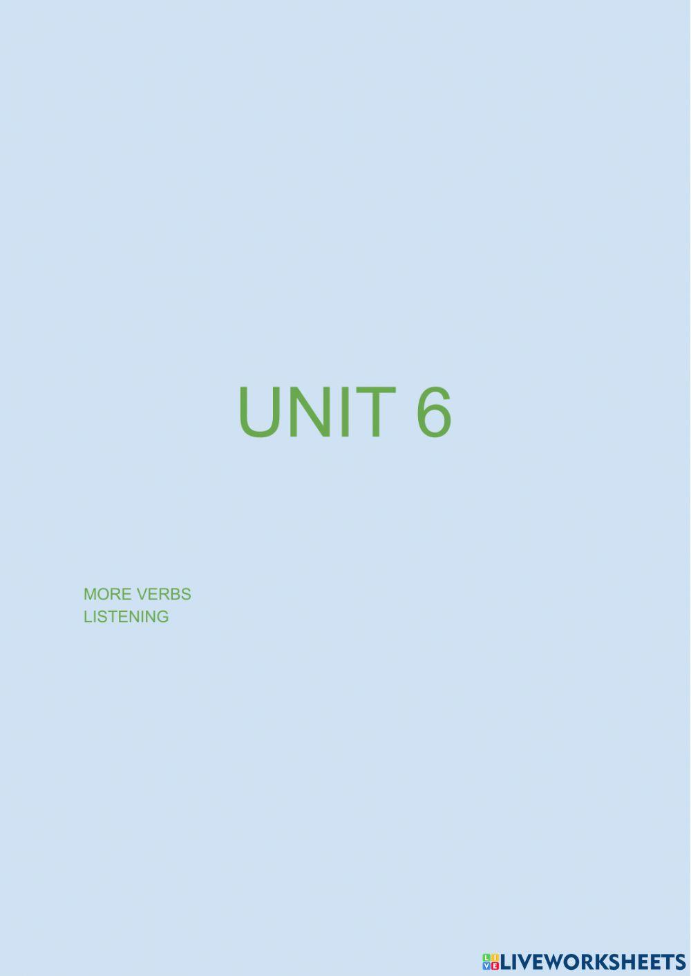 Unit 6