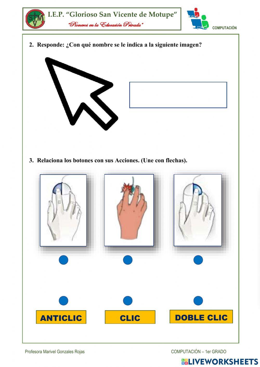 Actividad 5. el mouse o ratón