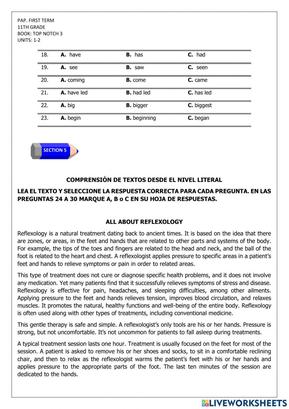 PAP Eleventh graders