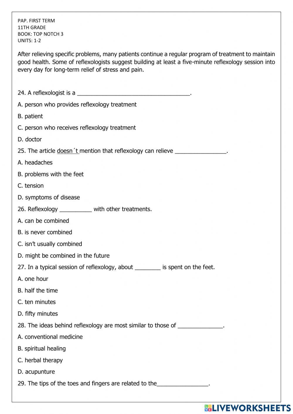 PAP Eleventh graders