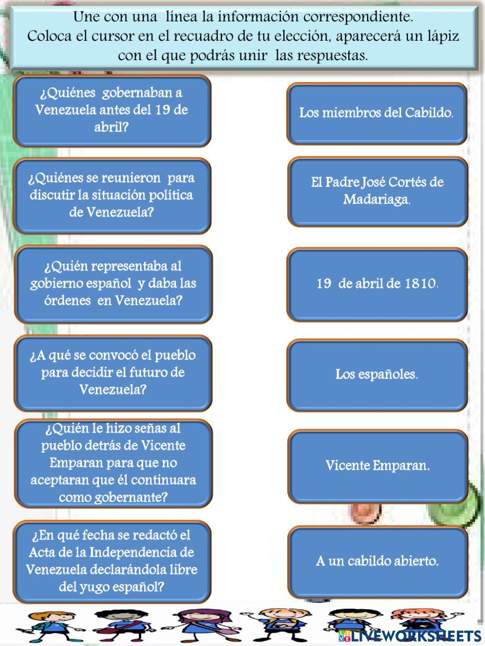 19 de abril de 1810. Venezuela