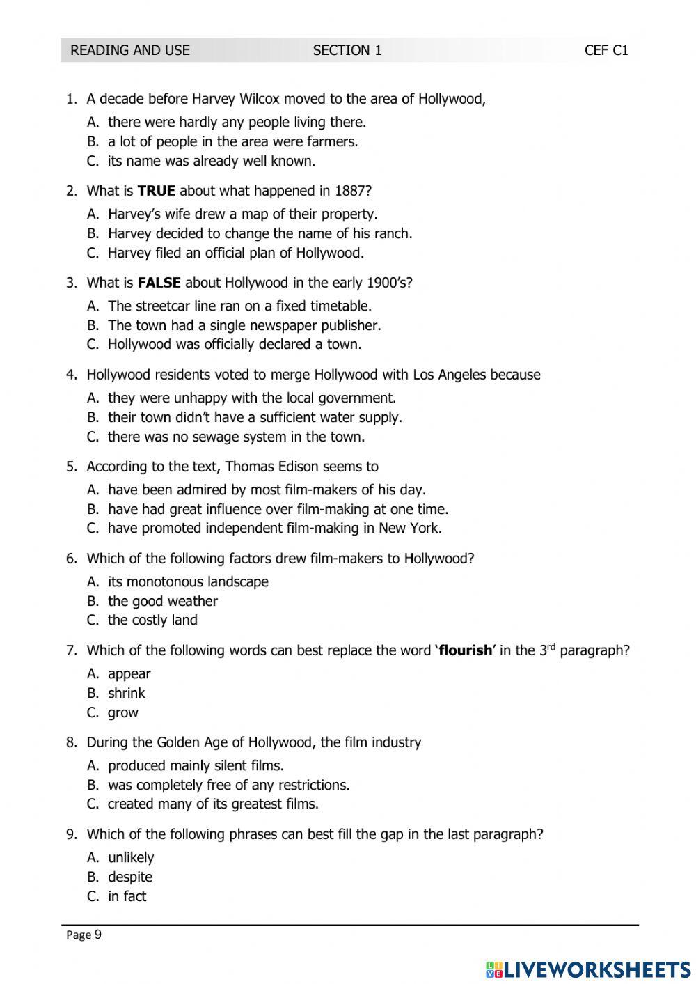 LRN C1 JUNE 2016 TEST