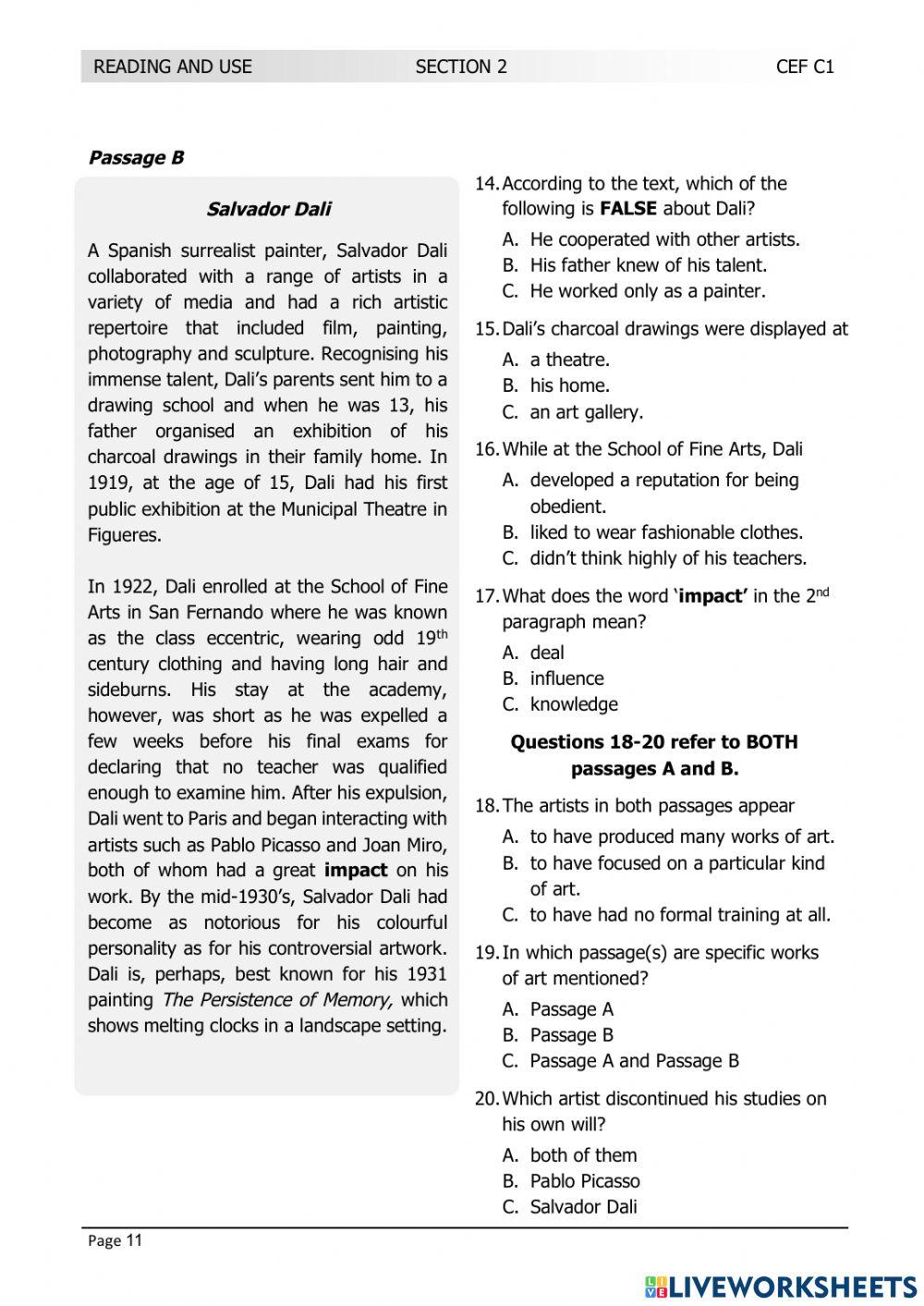 LRN C1 JUNE 2016 TEST