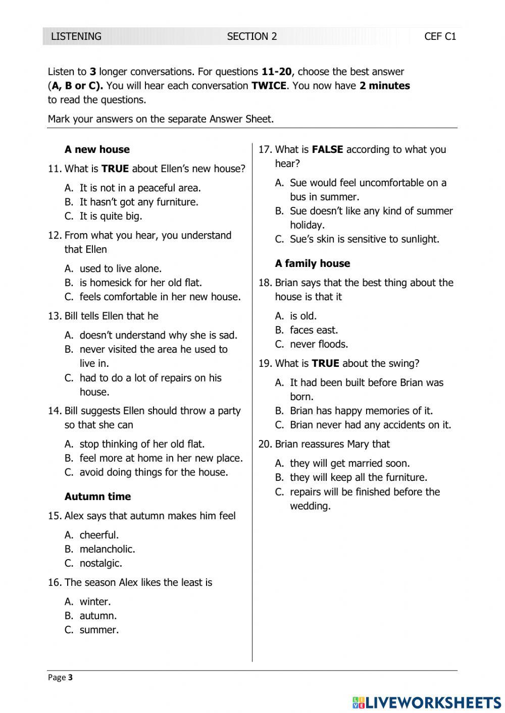 LRN C1 JANUARY 2017 LISTENING