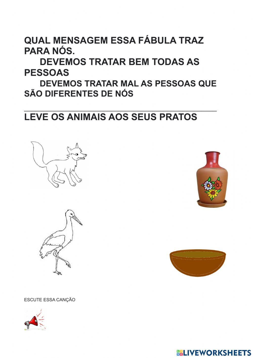 A raposa e a cegonha
