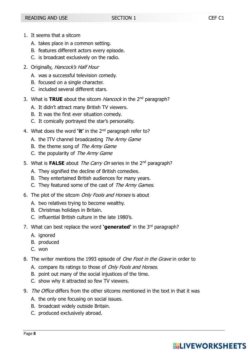 LRN C1 JUNE 2017 TEST