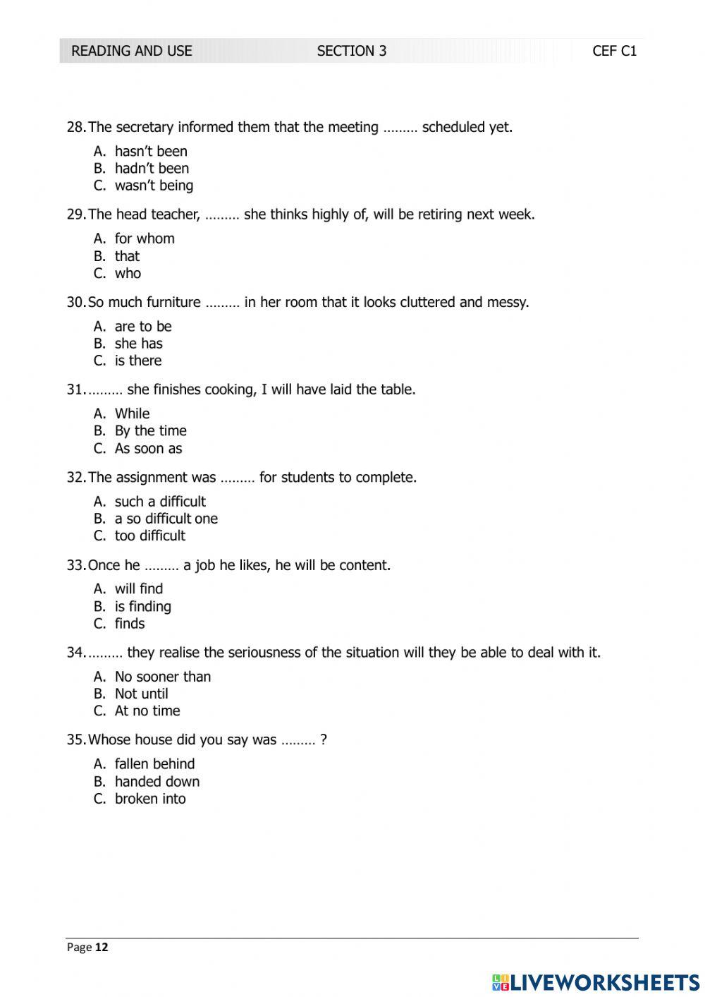 LRN C1 JUNE 2017 TEST