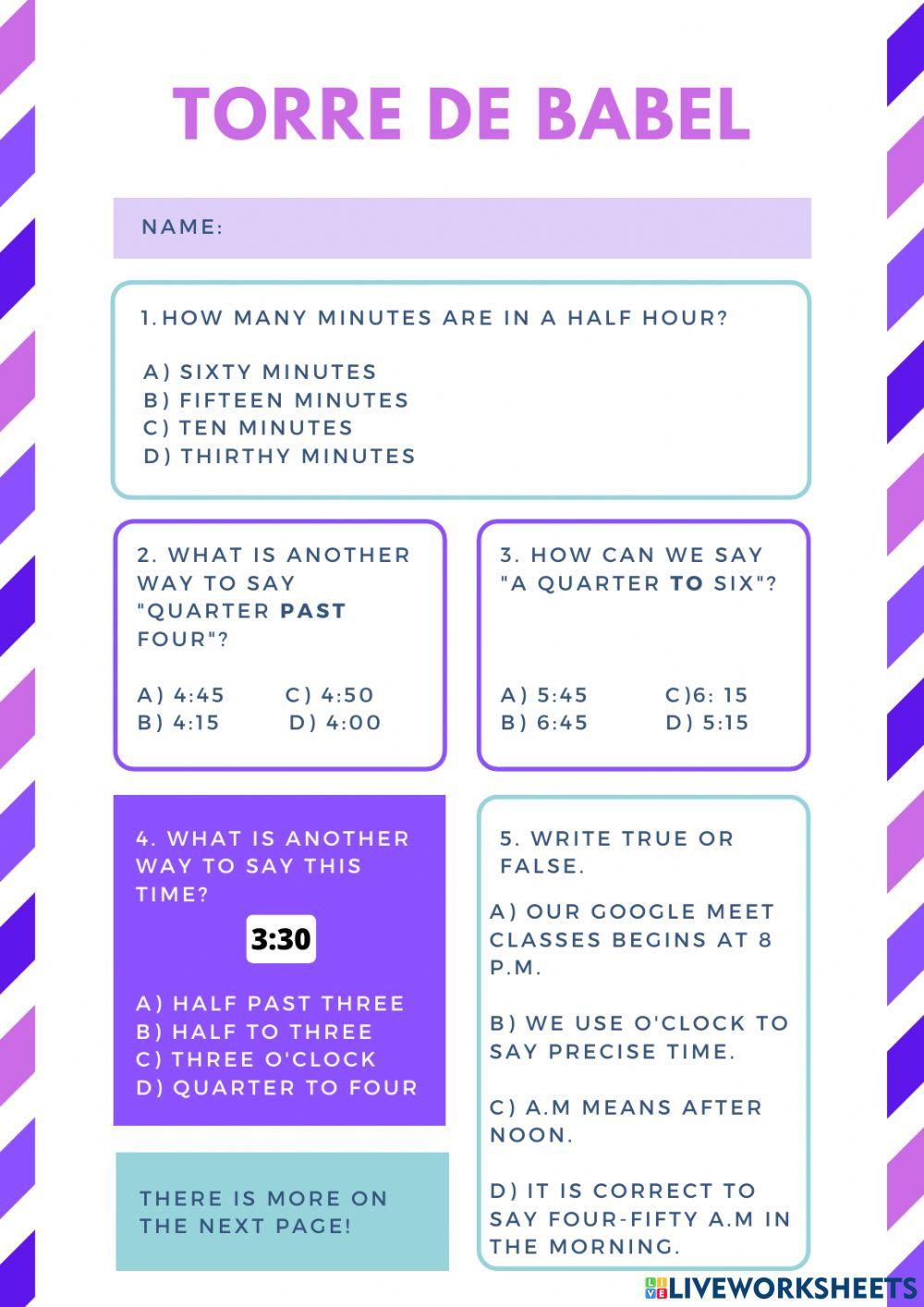 Torre de Babel - Time