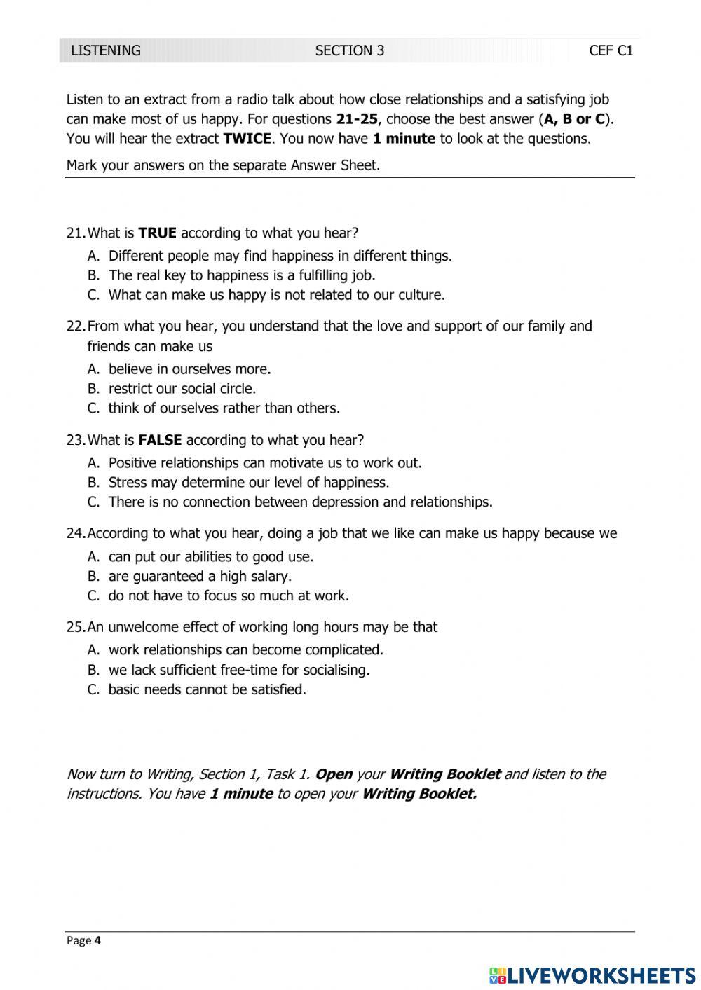 LRN C1 JANUARY 2018 LISTENING